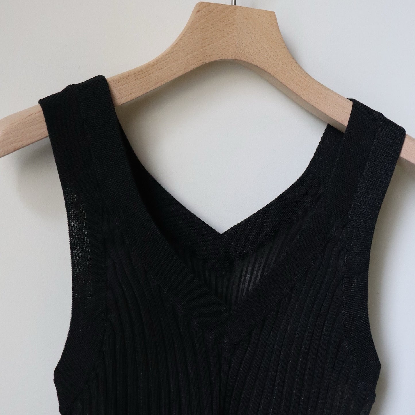 SHEER WIDE RIBBED SWEATER BUSTIER TOP