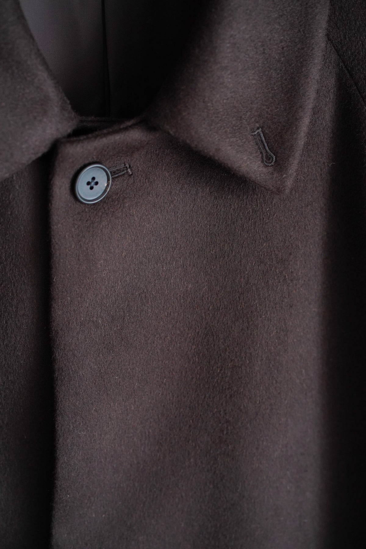 WOOL CASHMERE RAGLAN SLEEVE BALMACAAN COAT