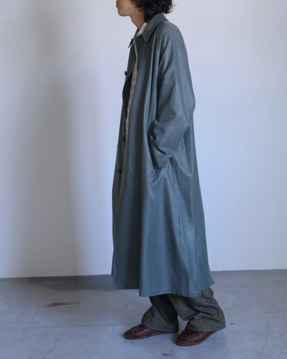 OVERSIZED TRENCH WITH LEATHER PATCH