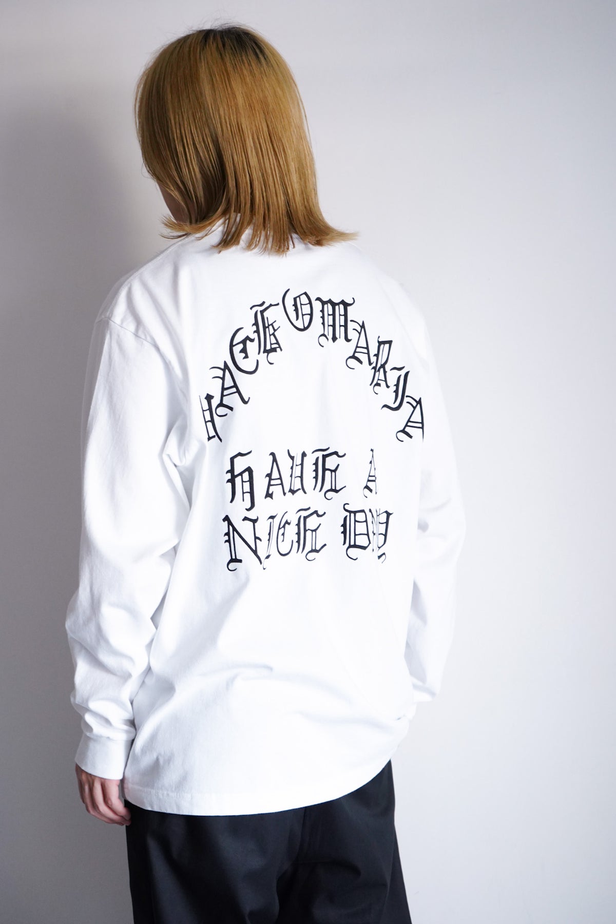 WASHED HEAVY WEIGHT CREW NECK LONG SLEEVE T-SHIRT ( TYPE-1 )