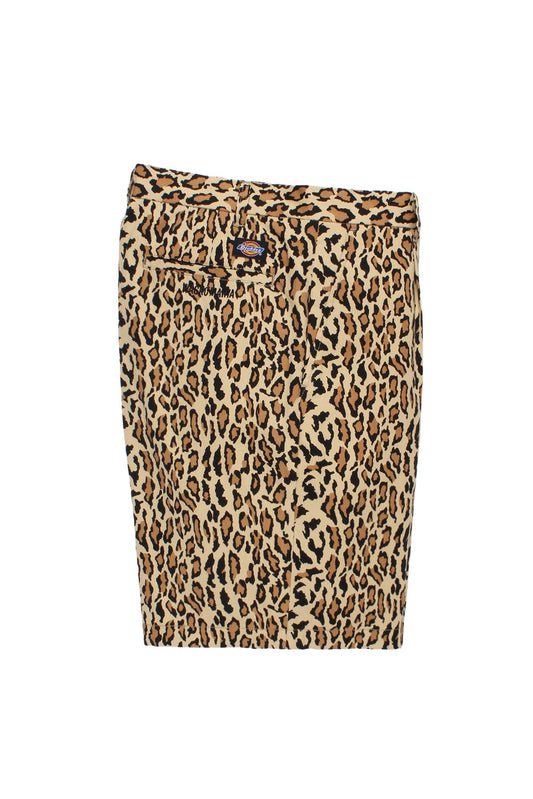 DICKIES / LEOPARD PLEATED SHORT TROUSERS