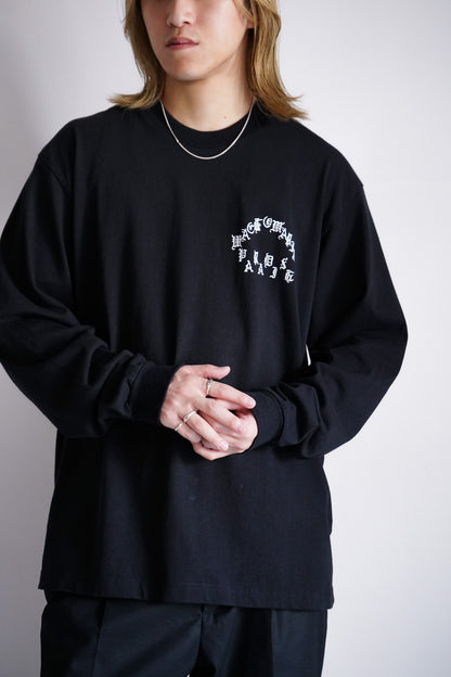 WASHED HEAVY WEIGHT CREW NECK LONG SLEEVE T-SHIRT ( TYPE-1 )