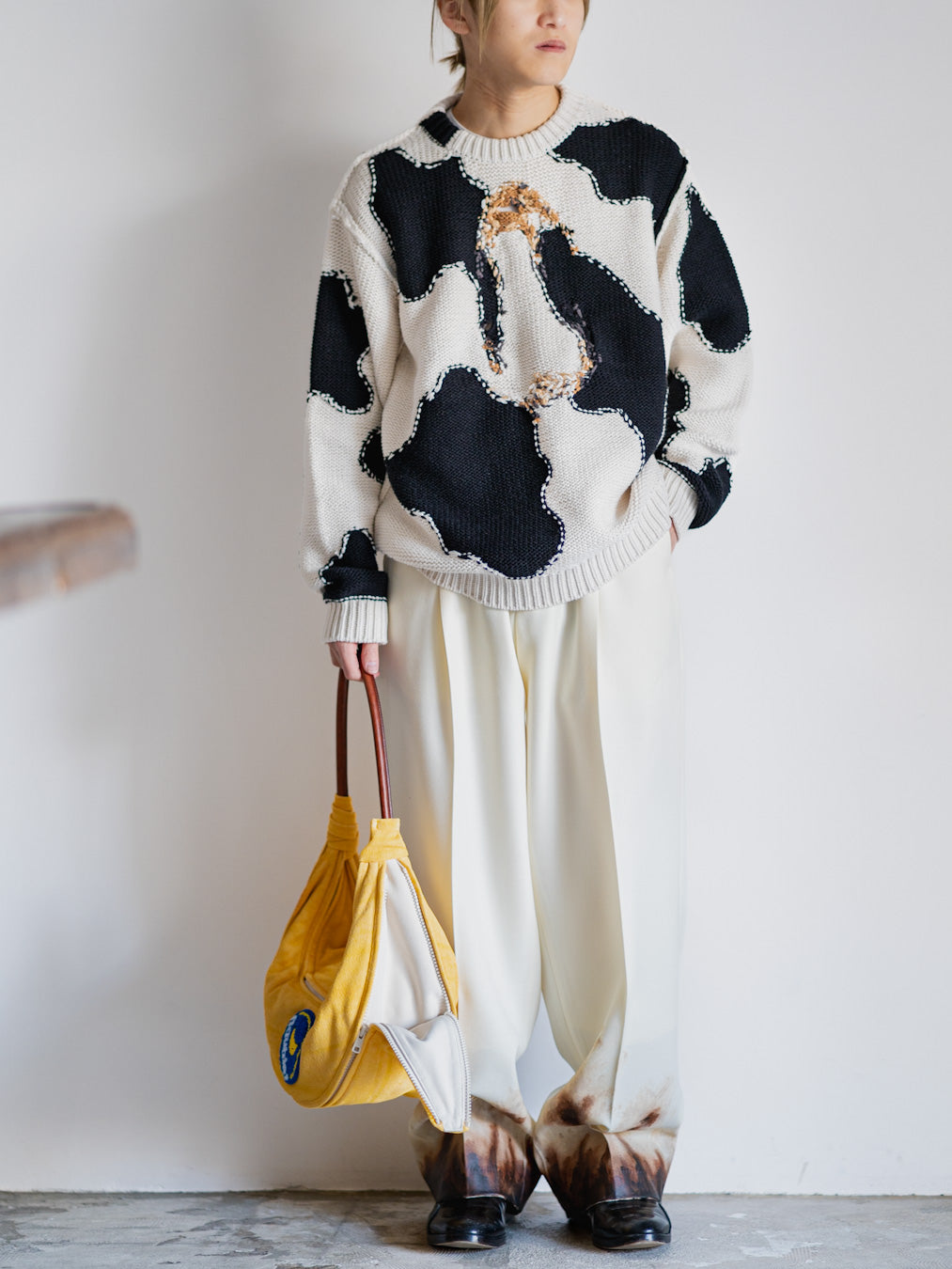 ACTING COW KNIT PULLOVER
