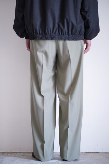 ULTRA FINE TROPICAL WOOL TWO-TUCK SLACKS