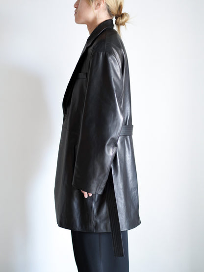 LAMBS LEATHER HALF COAT