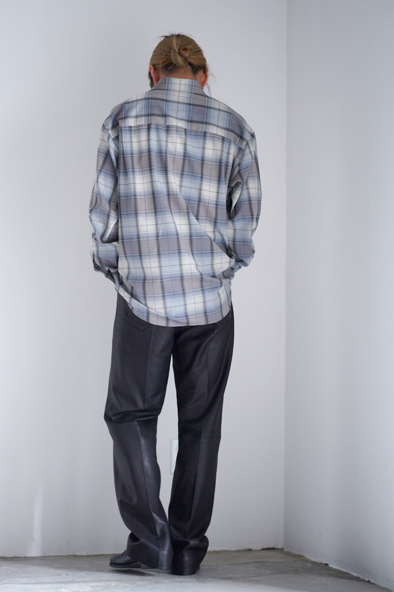 SUPER LIGHT WOOL CHECK SHIRT