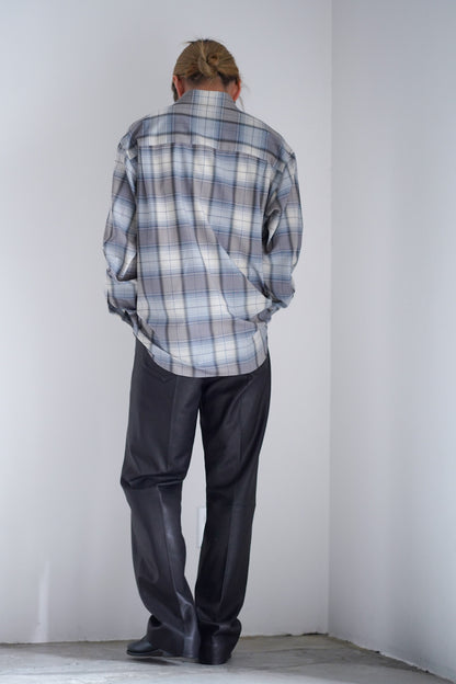 SUPER LIGHT WOOL CHECK SHIRT