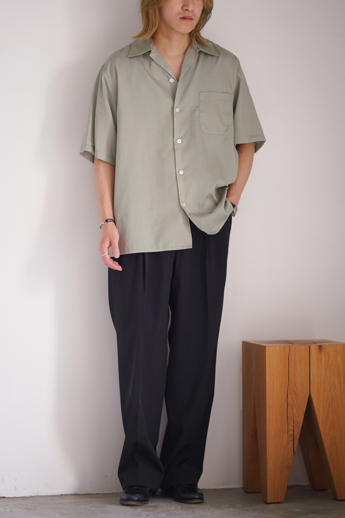 SOKTAS / OPEN COLLAR SHIRT