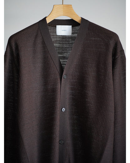 SLUB COTTON KNIT CARDIGAN