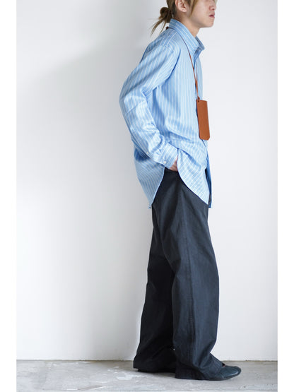 COTTON SILK STRIPE SHIRT
