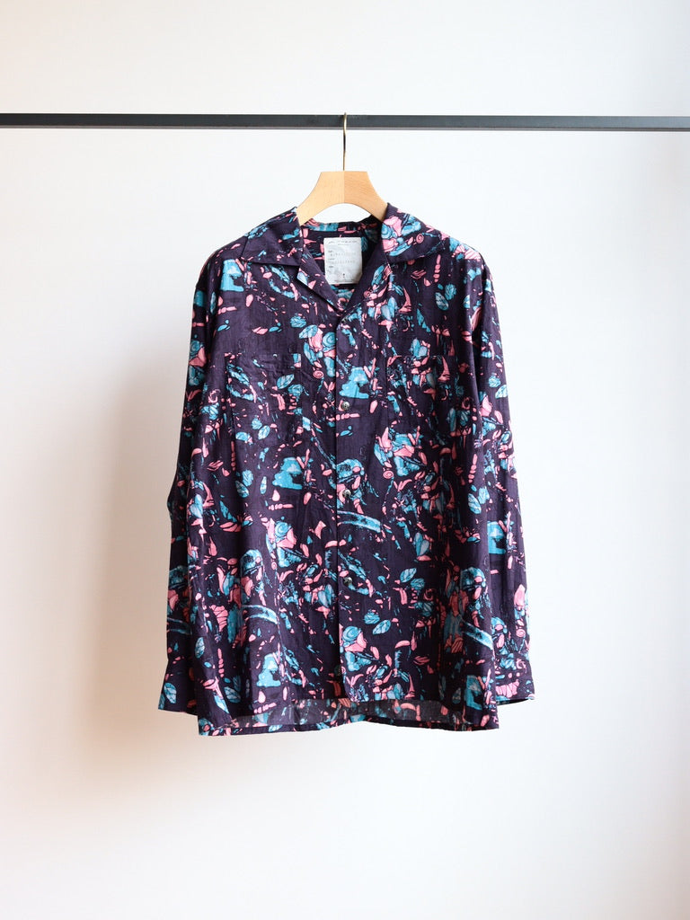 open collar shirt