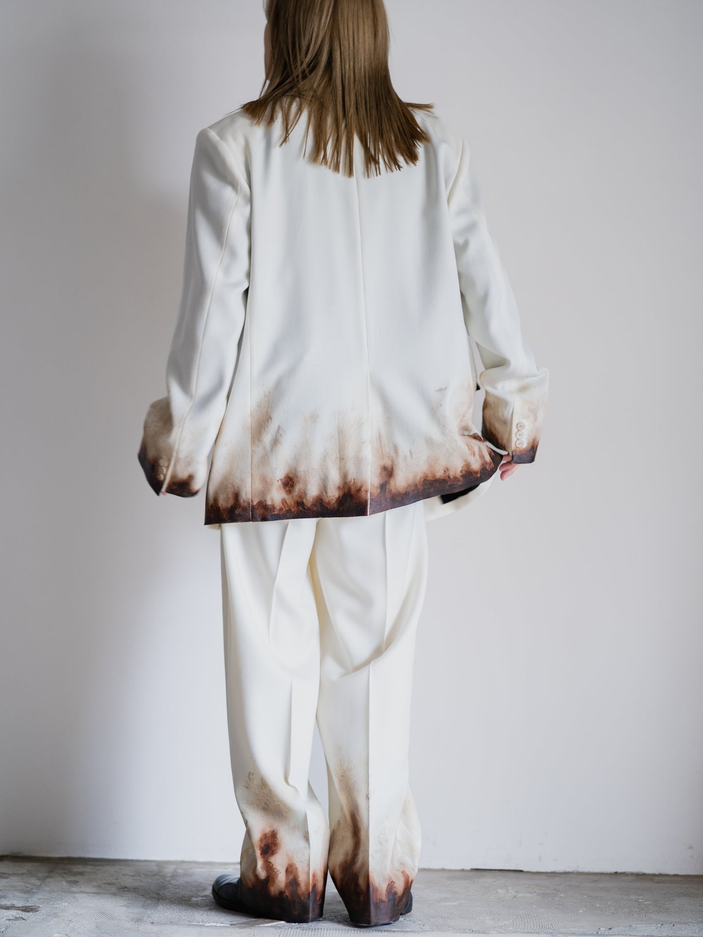 MUD-HAND-PAINTED TAILORED JACKET