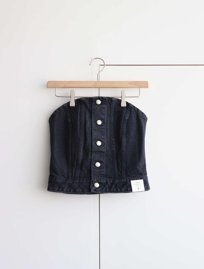 TWILL STRAPLESS TOP