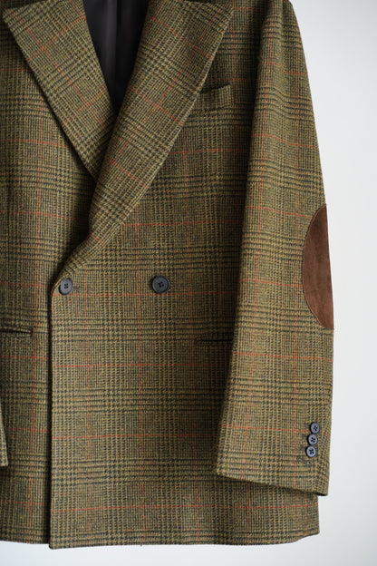 BRITISH TWEED OVERSIZED PEAK LAPEL JACKET