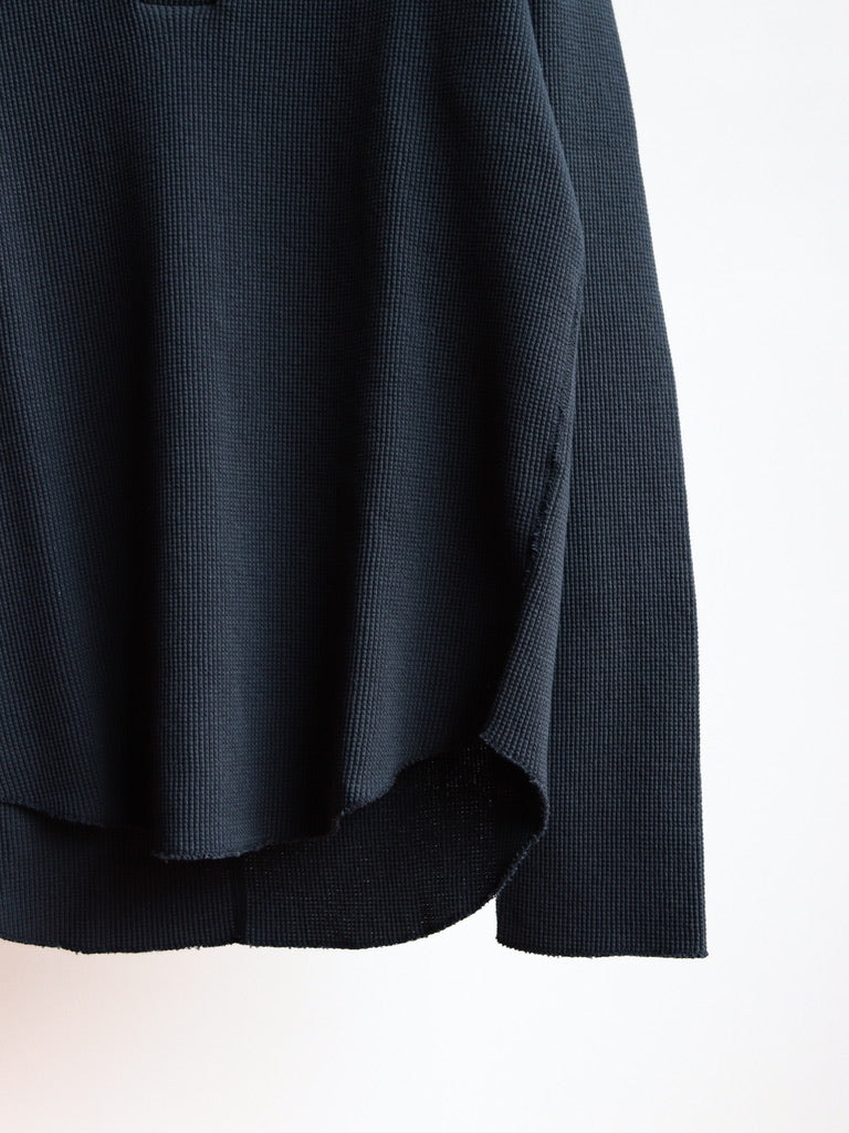 US2536 / LONG SLEEVE HENRY NECK WAFFLE T-SHIRT