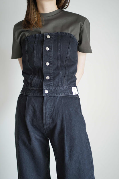 TWILL STRAPLESS TOP