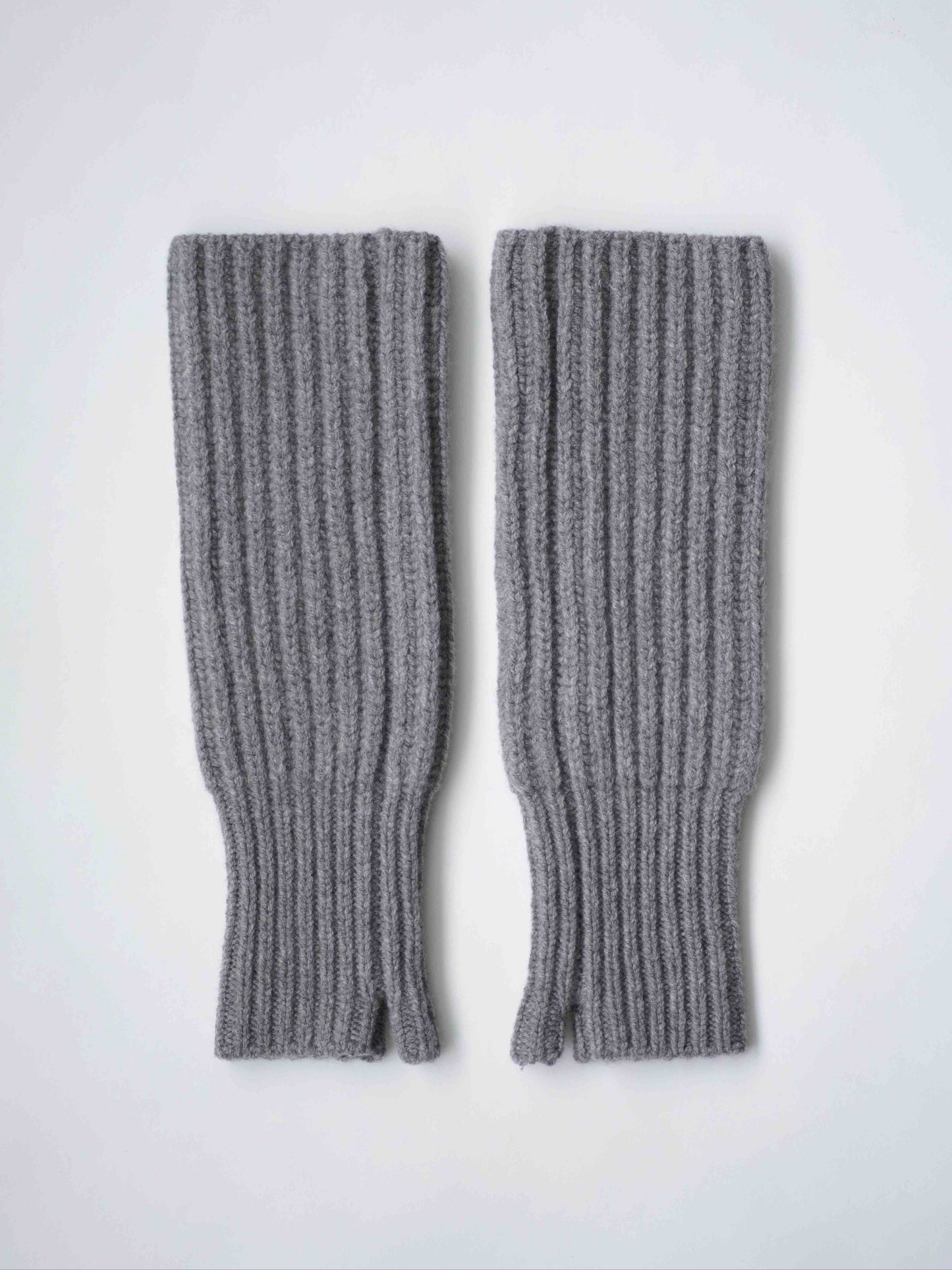 WOOL RIBBED ARM WARMERS