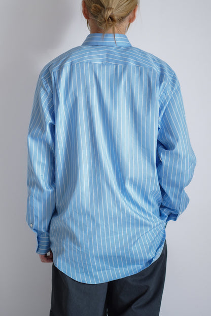 COTTON SILK STRIPE SHIRT