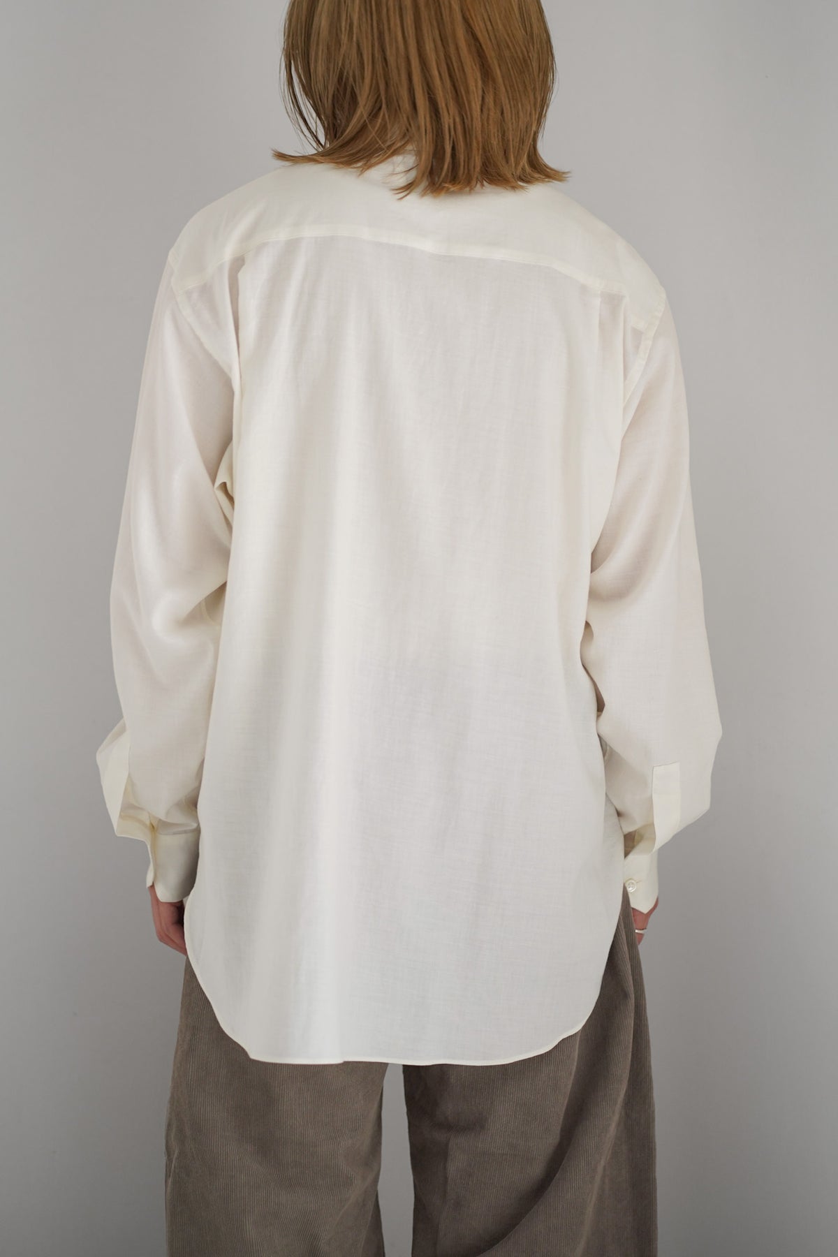 COTTON SILK OVERSIZED LS SHIRT