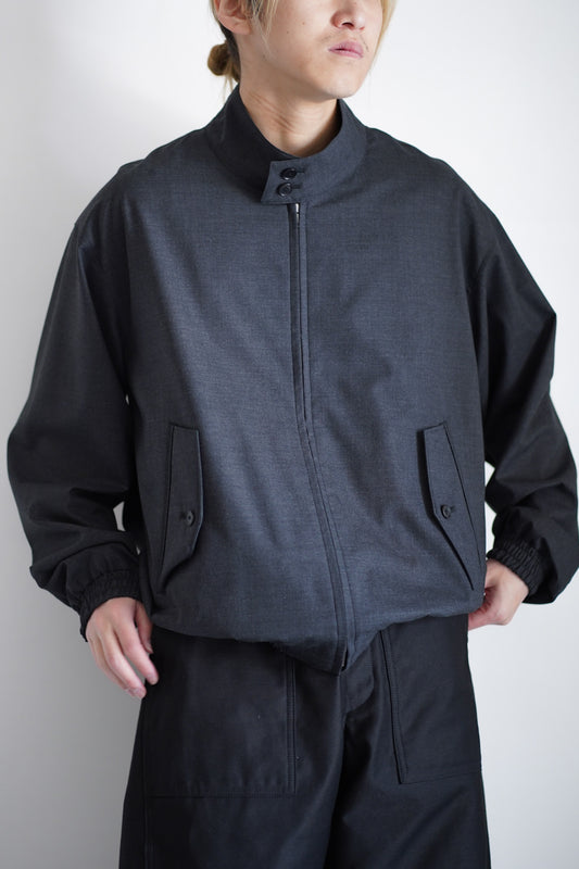 ULTRA FINE TROPICAL WOOL ZIP BLOUSON