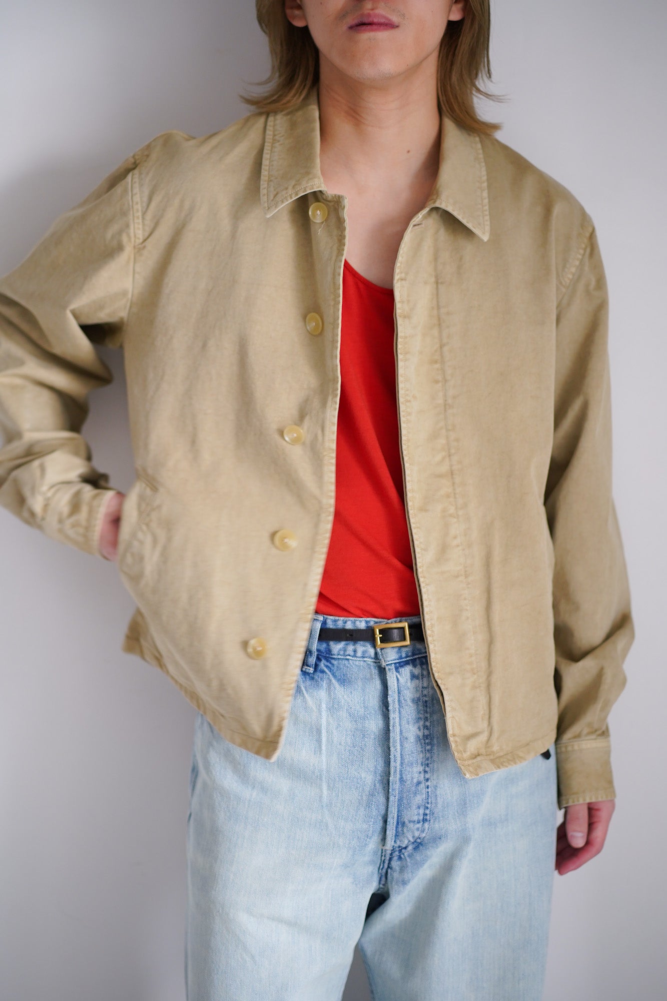 GARMENT-DYED FINX LIGHT CHINO BLOUSON