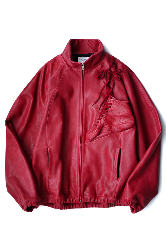 BASKETBALL SHOE POCKET LEATHER JACKET
