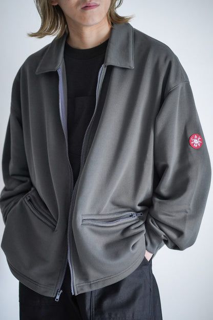 PE JERSEY COLLARED ZIP UP