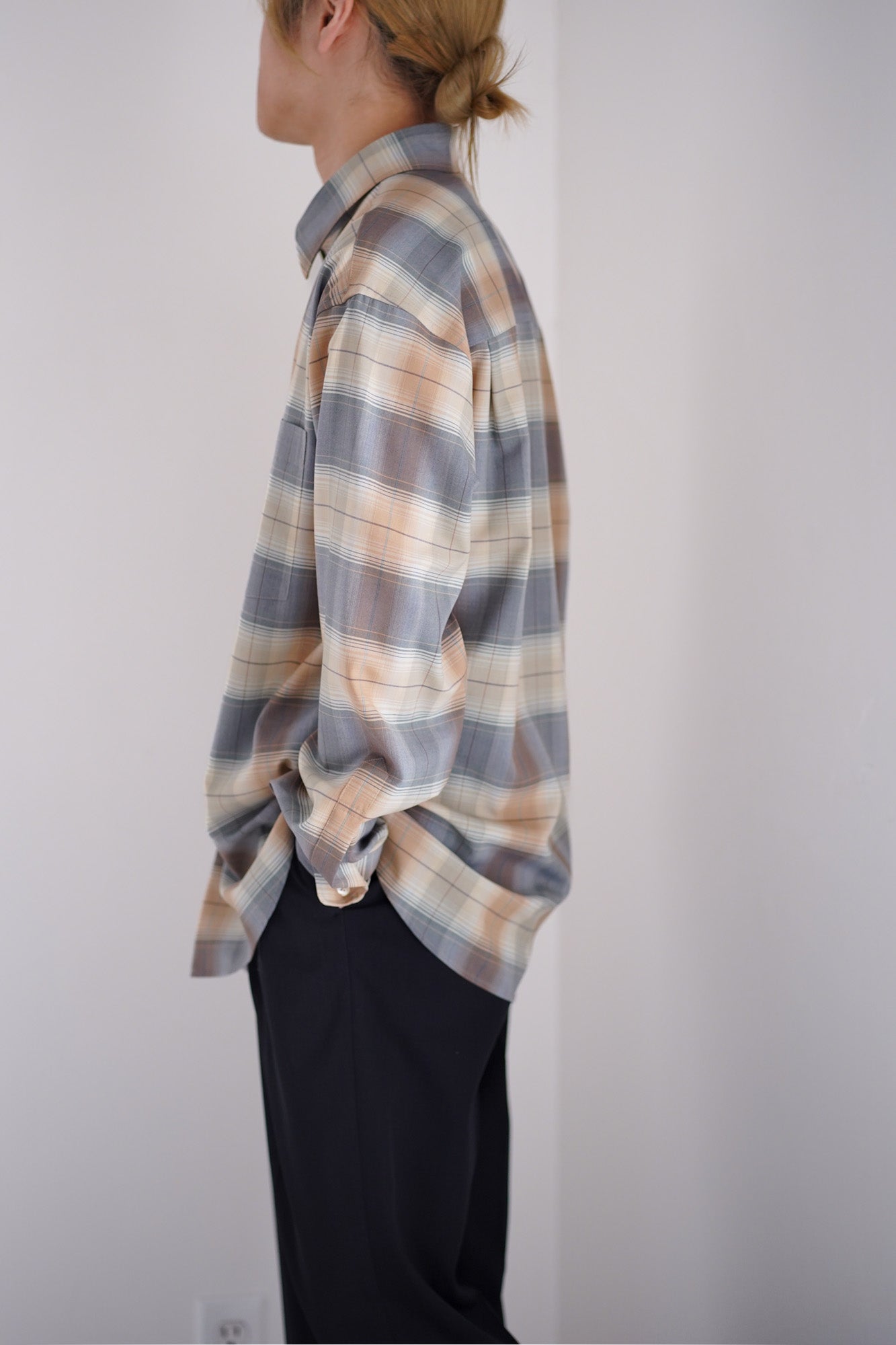 SUPER LIGHT WOOL CHECK SHIRT