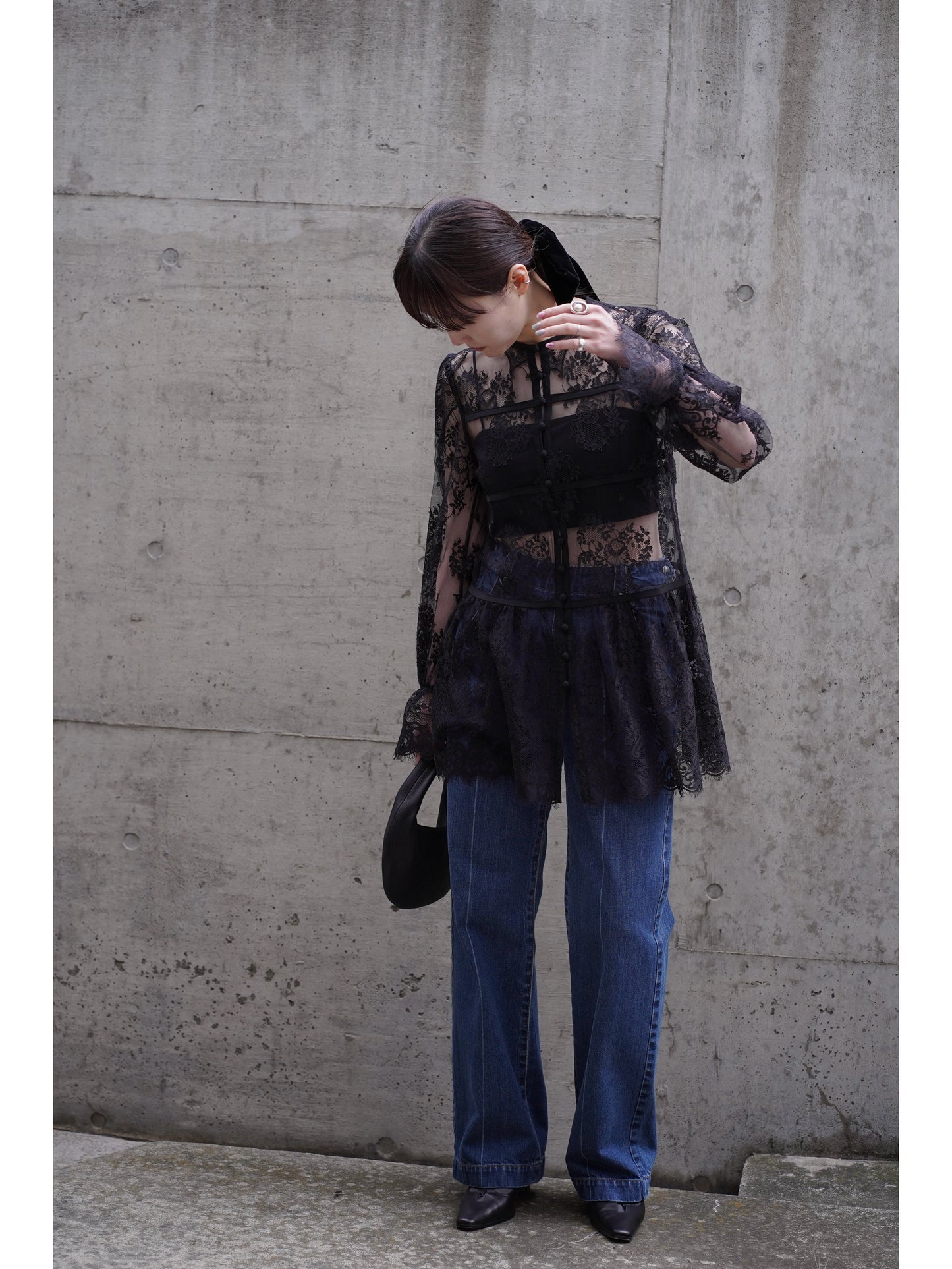 ORGANIC COTTON HIGH-WAISTED JEANS