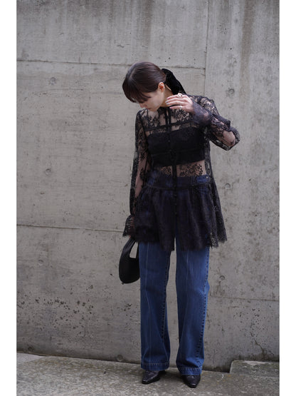 ORGANIC COTTON HIGH-WAISTED JEANS