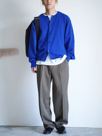 BRUSHED CASHMERE COTTON KNIT CARDIGAN