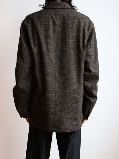 double breased director's jacket -check-