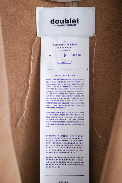 AEROGEL FLEECE MAXI COAT