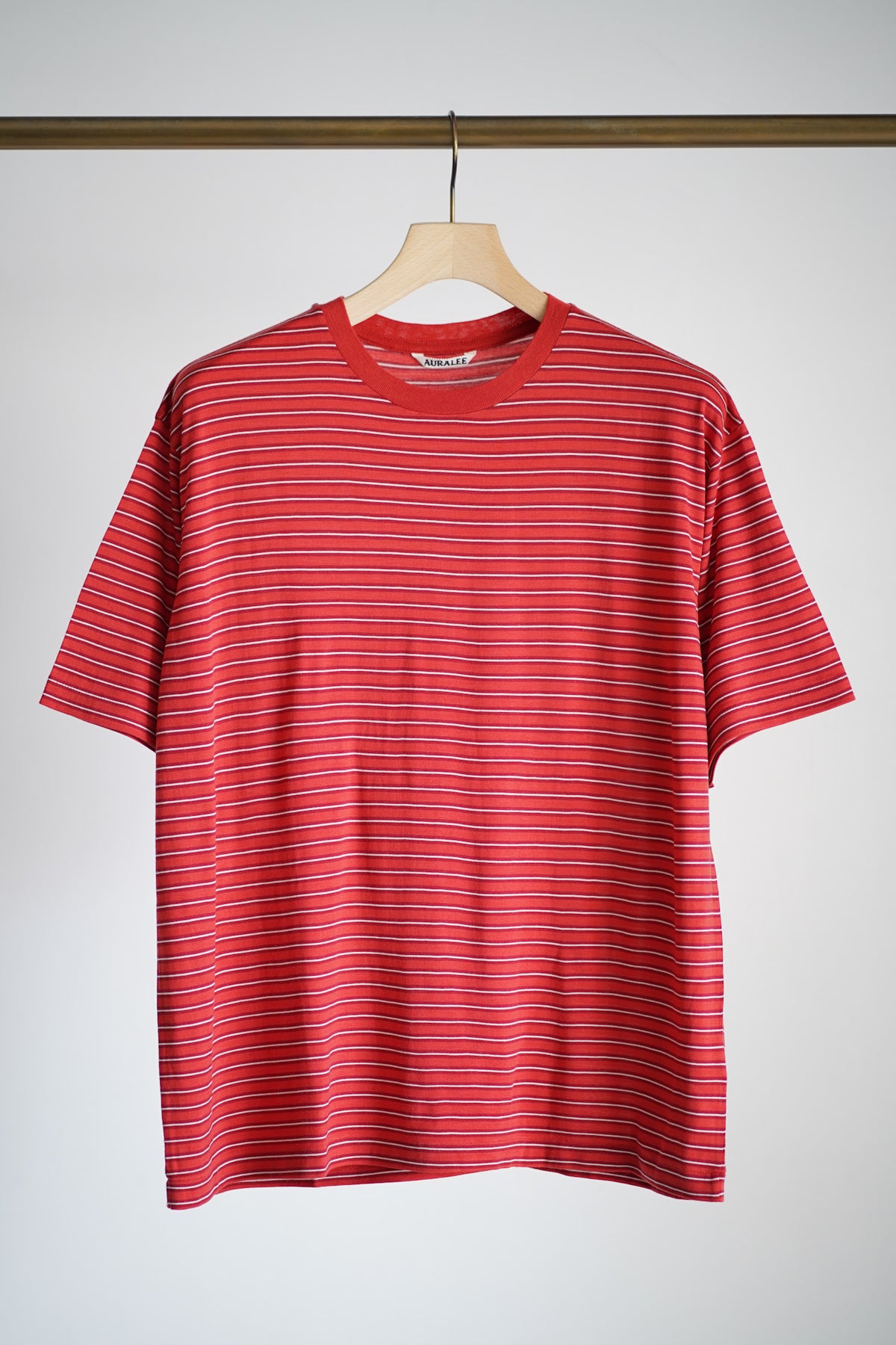 SOFT SMOOTH WOOL STRIPE JERSEY TEE