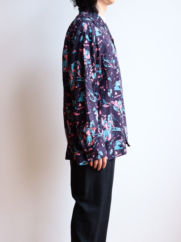 open collar shirt