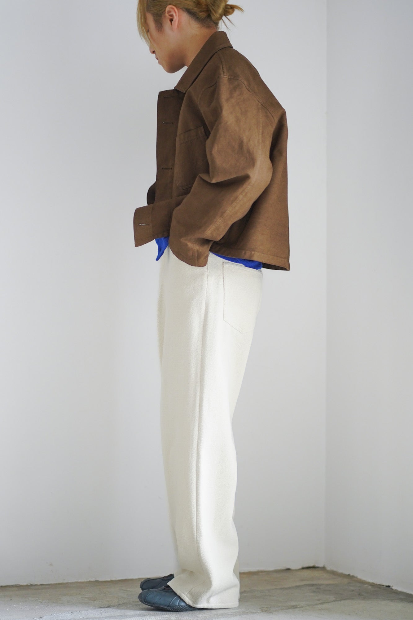 GARMENT-DYED ORGANIC COTTON HEAVY TWILL SHORT WORK JACKET