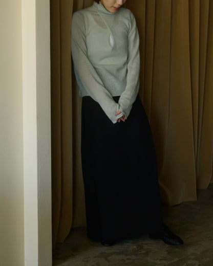 DOUBLE COLLAR ALPACA KNIT