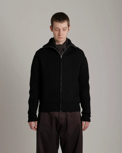 Lot.533 Zip-Up KnIt Blouson
