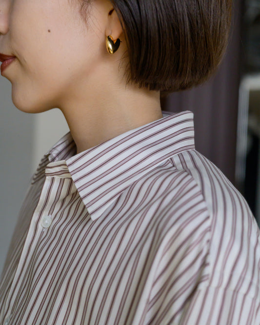 TINY PUFFY HEART HOOPS