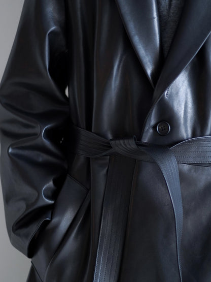 LAMBS LEATHER HALF COAT
