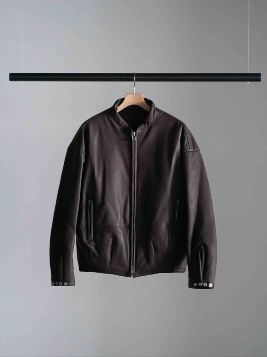 PADDED LEATHER BLOUSON