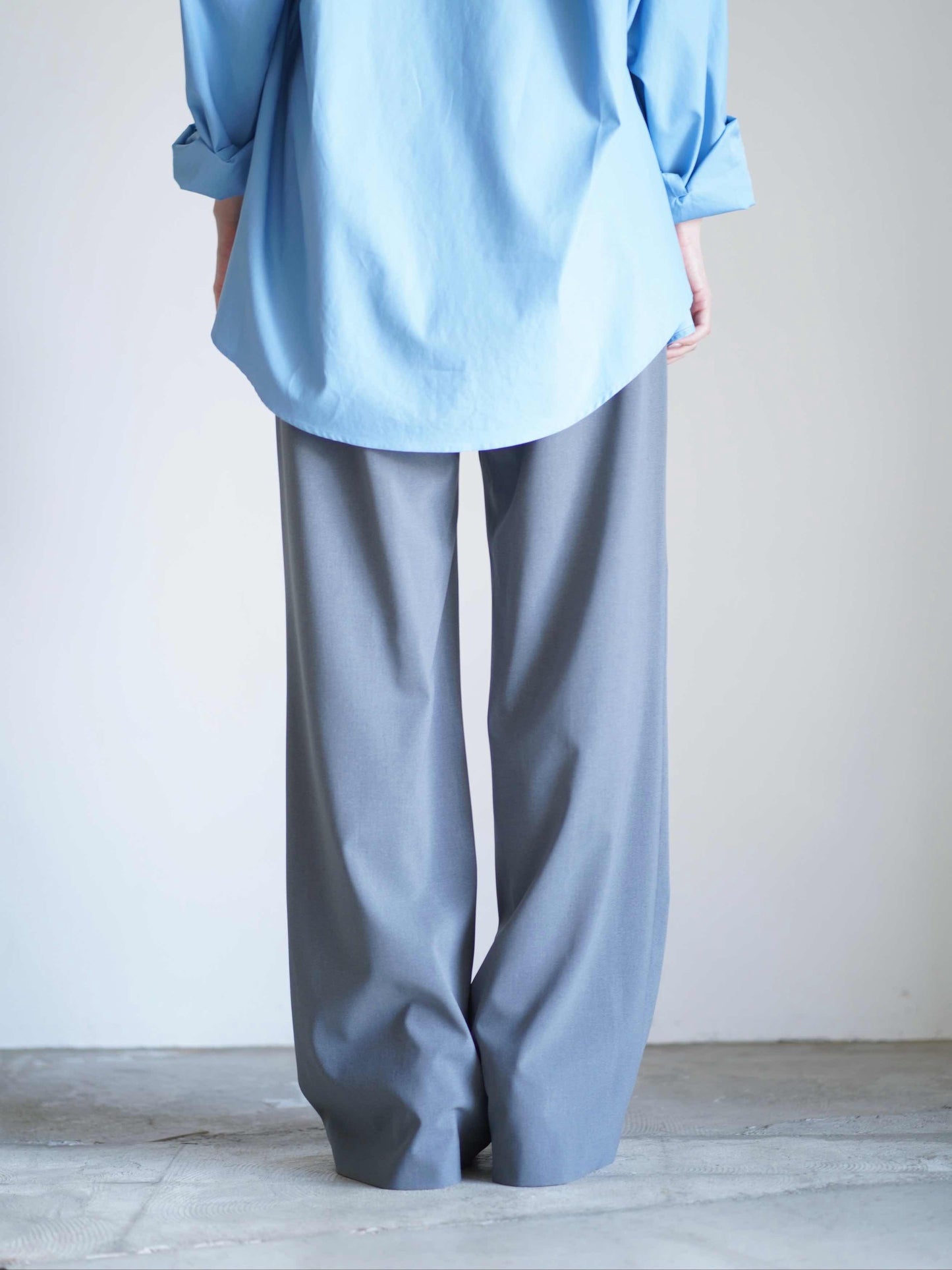 STRETCH WIDE-LEG PANTS