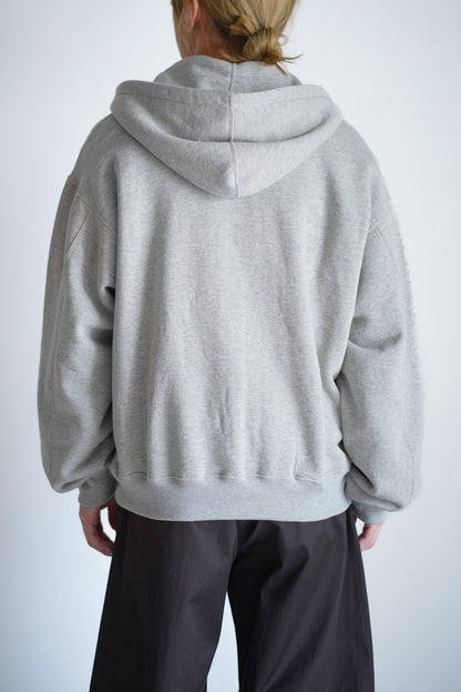 COTTON CASHMERE SWEAT ZIP HOODY