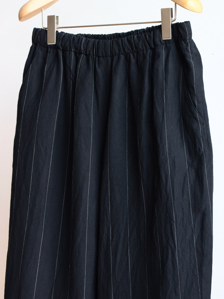 TROUSERS104 Copper EASY LINEN STRIPE
