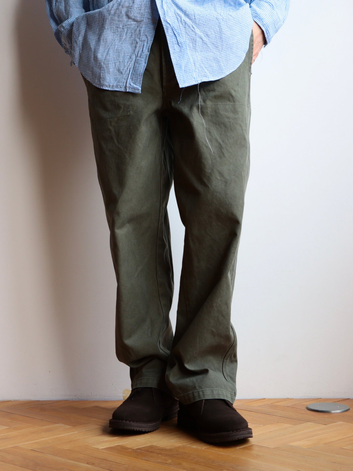 TROUSER098 COTTON over dye Nate pants