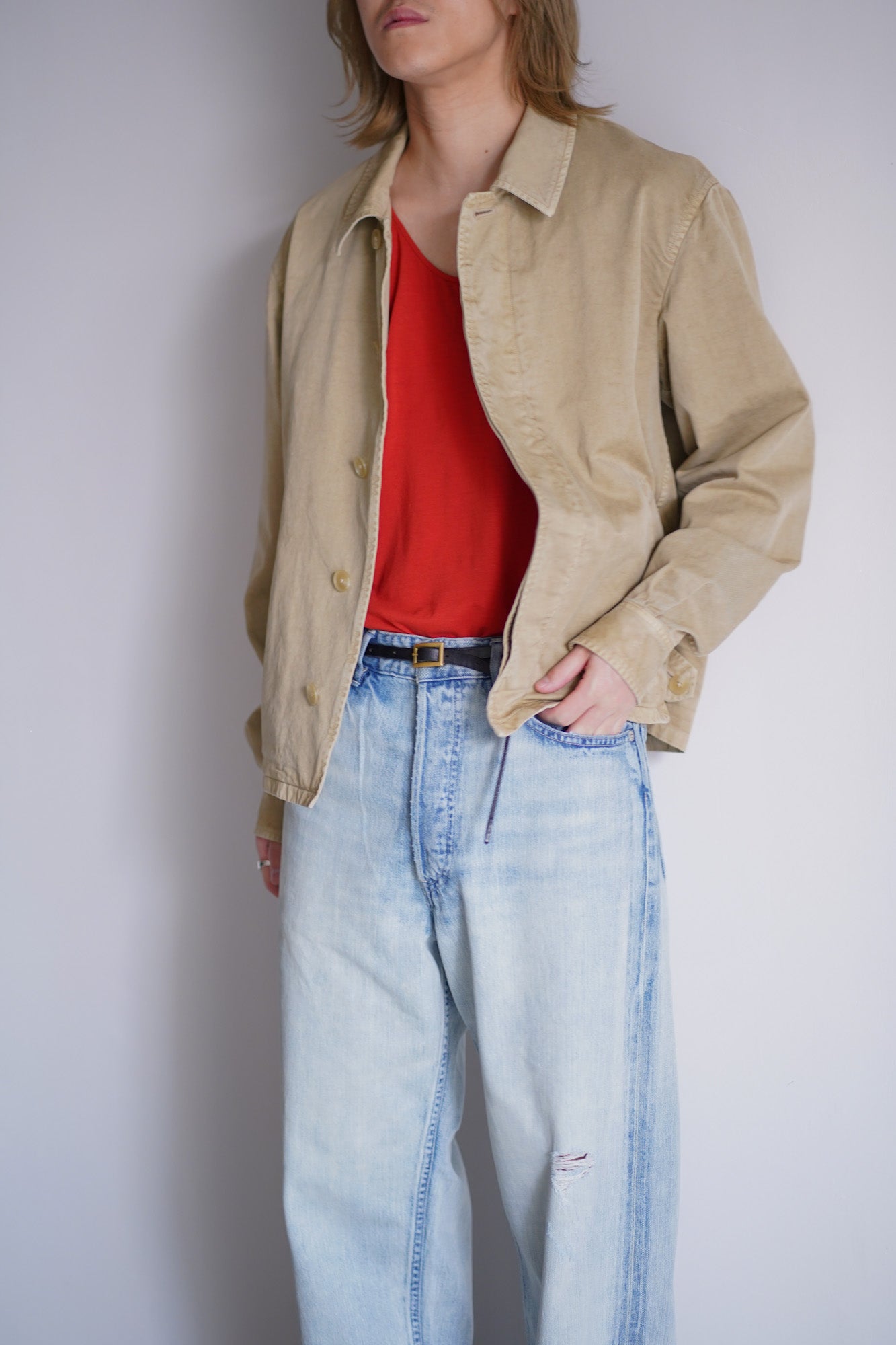 GARMENT-DYED FINX LIGHT CHINO BLOUSON