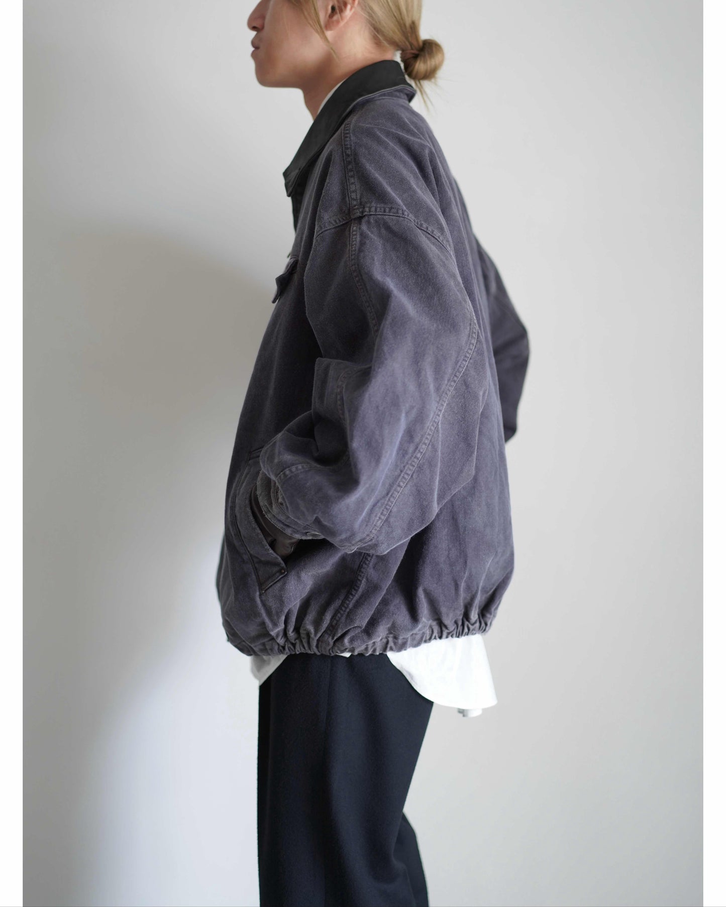 SULFUR DYED WHIP CORD VINTAGE ZIP JACKET