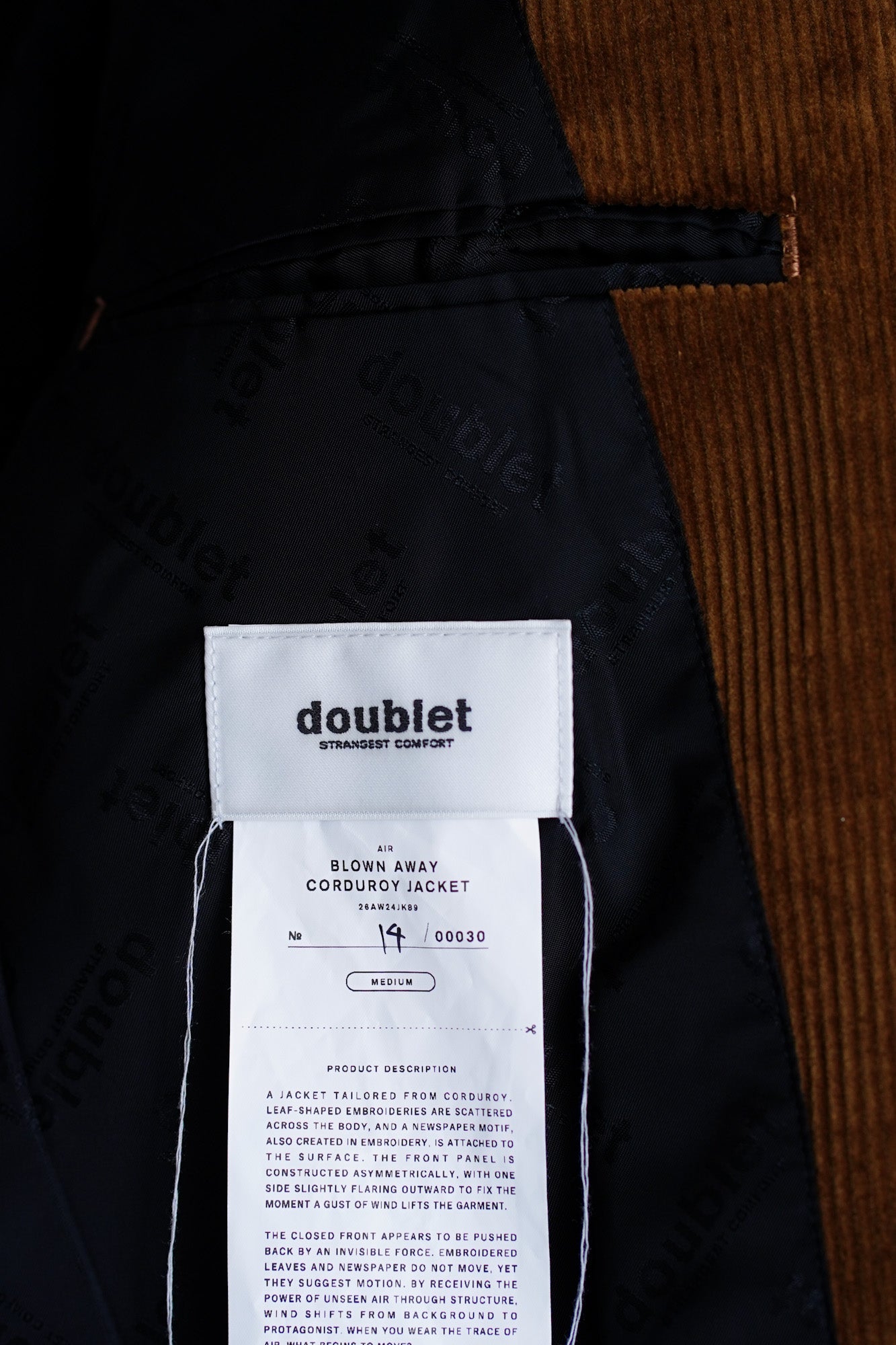 BLOWN AWAY CORDUROY JACKET