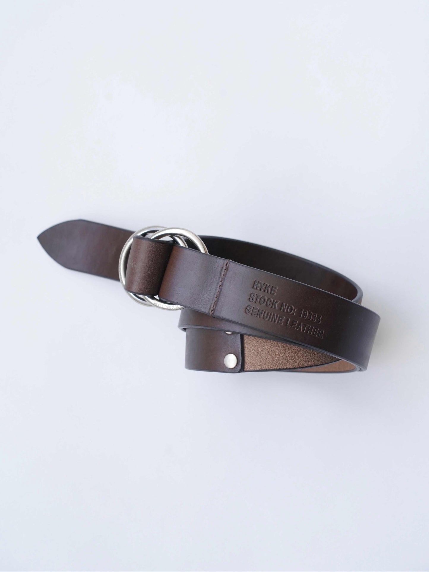 LEATHER RING BELT