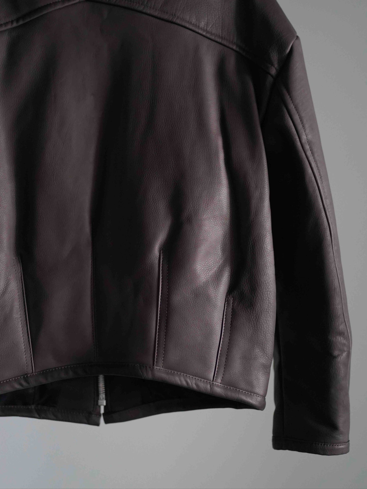 PADDED LEATHER BLOUSON